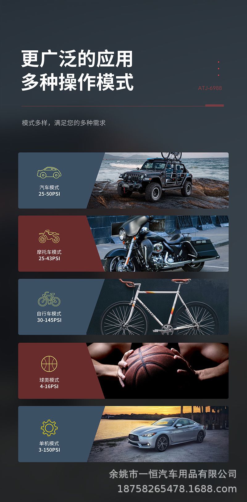 Car air pump outdoor portable car wireless air pump digital tire pressure car tire electric pump
