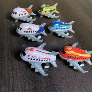 Children's Alloy Small Plane Fall Resistant Back Car Small Plane Model Scooder Boy Toy Kindergarten Small
