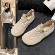 老北京布鞋女软底一脚蹬妈妈单鞋2025新款软底豆豆鞋百搭奶奶鞋秋