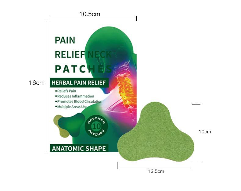 Mugwort Neck Patches Herbal Warming Neck Patch 10 Patches Per Box key features