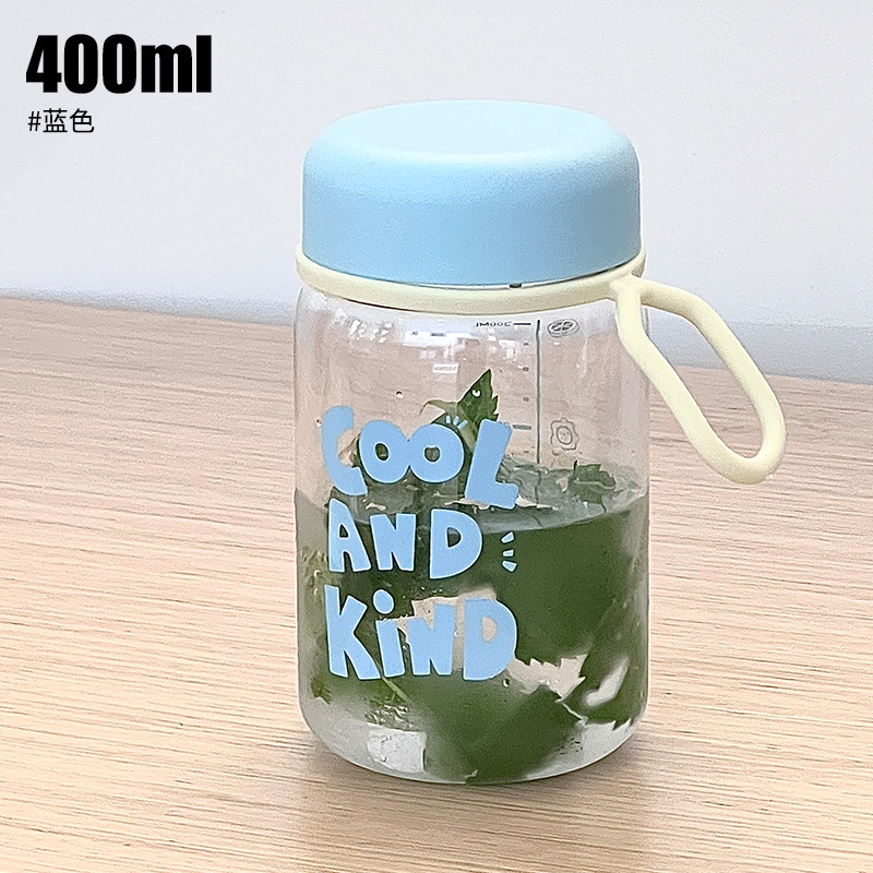 Botella de agua de oficina para estudiantes, plástico resistente al calor