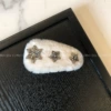 Milky white plush cross BB clip