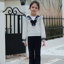 女童卫衣套装2024春装新款儿童海军风运动装中大童裤子两件套童装