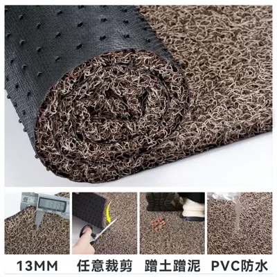 Avtomobil döşəmə paspasları — Floor Mat Outside Non-slip Carpet - m-brown-13mm-medium-thick-6080cm