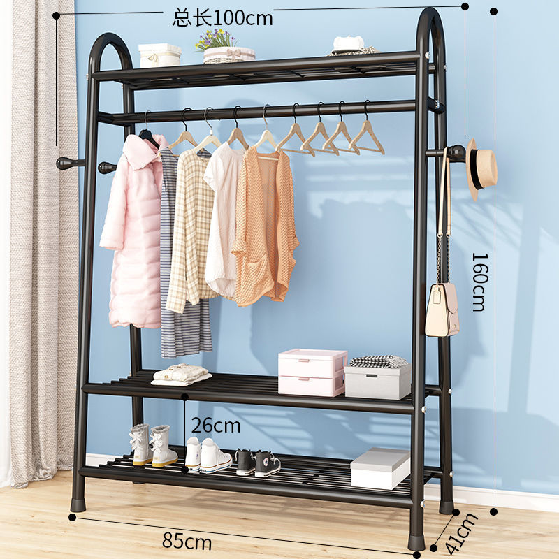 100cm-black [위와 아래 세 개의 그물 + 옷 고리]].