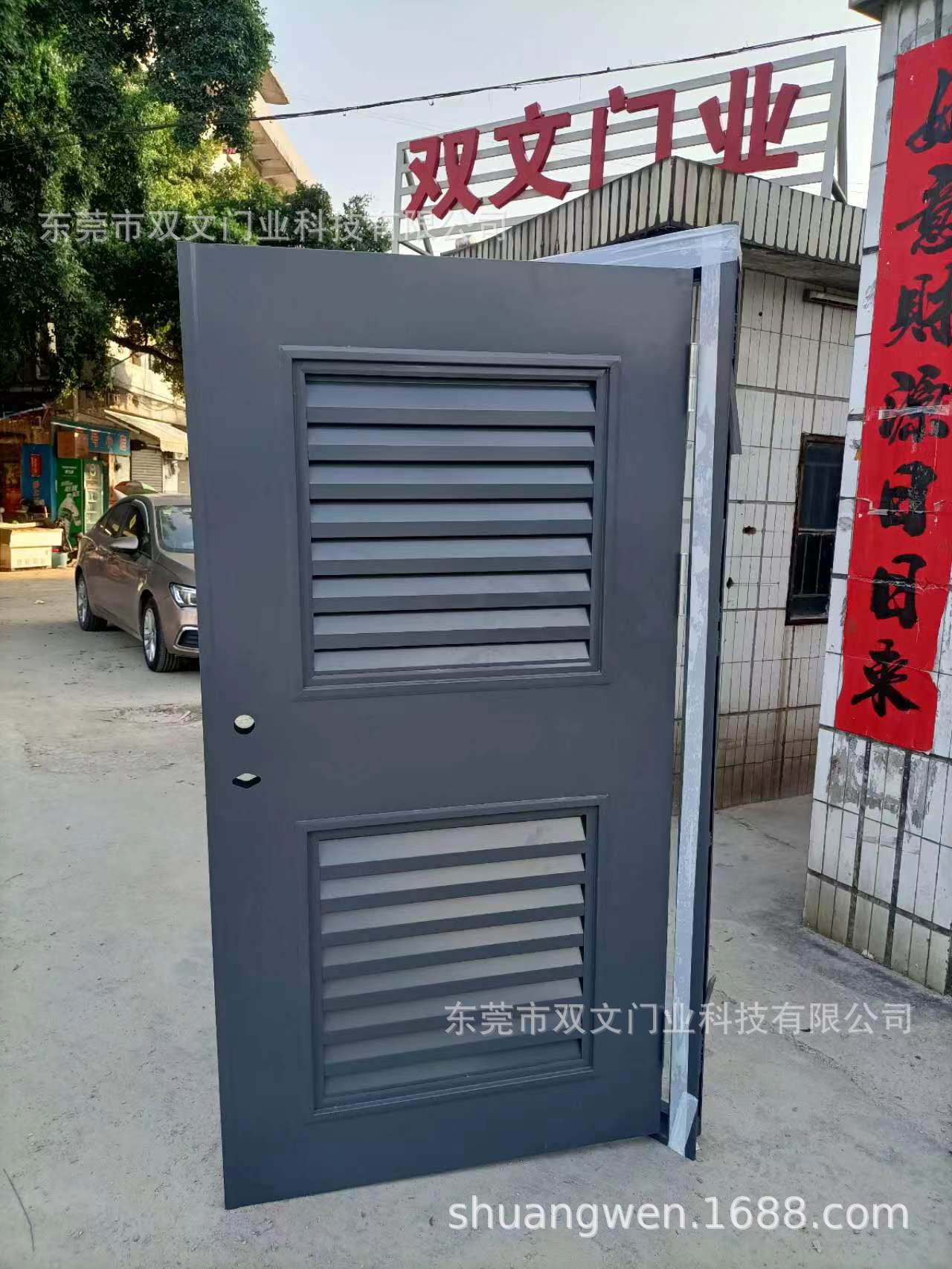 钢制通风百叶门净化车间镀锌钢百叶门机房门不锈钢百叶门-阿里巴巴