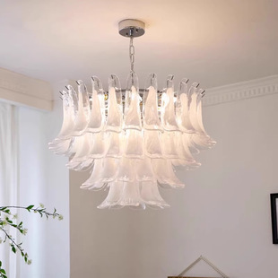 Retro lights for living room, glass ceiling lamp for country house for stairs, direct factory sales, french style, light luxury style, American style