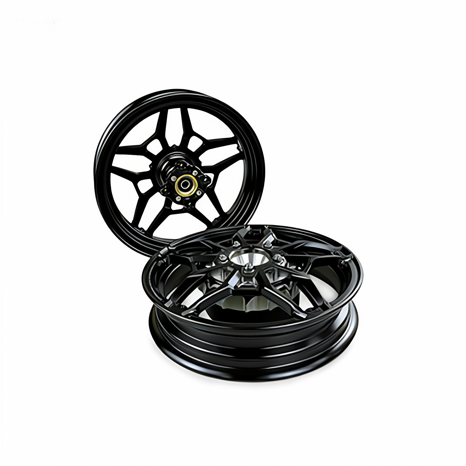Suitable for Honda Giorno 125 Motorcycle Front and Rear Wheel Hubs Cnc Aluminum Alloy Thickened Wheel Rim Assembly Modification