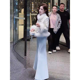 新中式国风两件套|气质名媛羽绒服裙冬季潮流新中式时尚套装