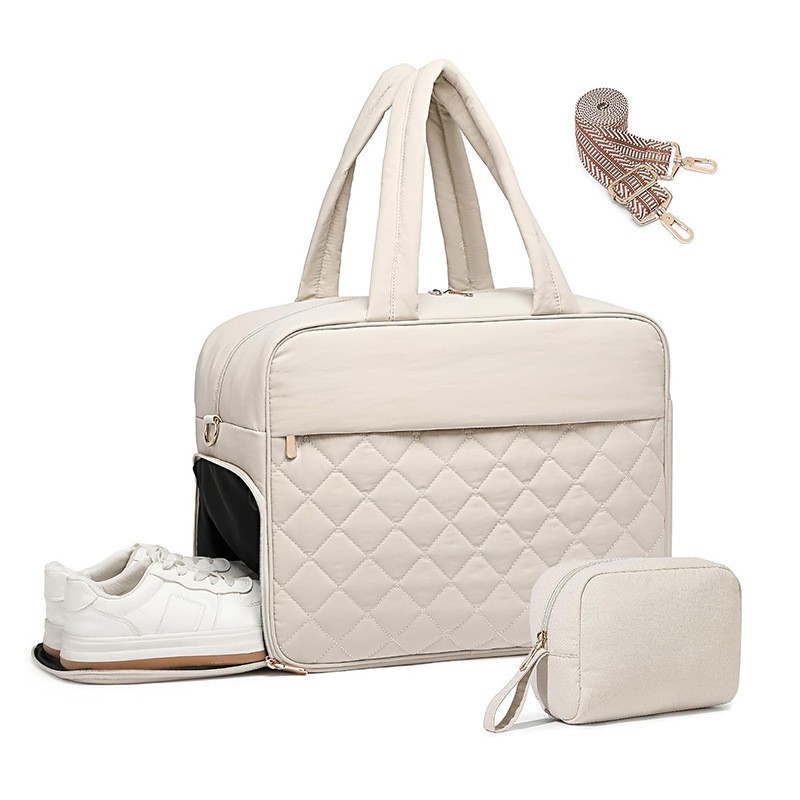 Nuevo tipo de bolsa de viaje con zapato compartimiento bolsa de pluma bolsa de yoga bolsa de mano