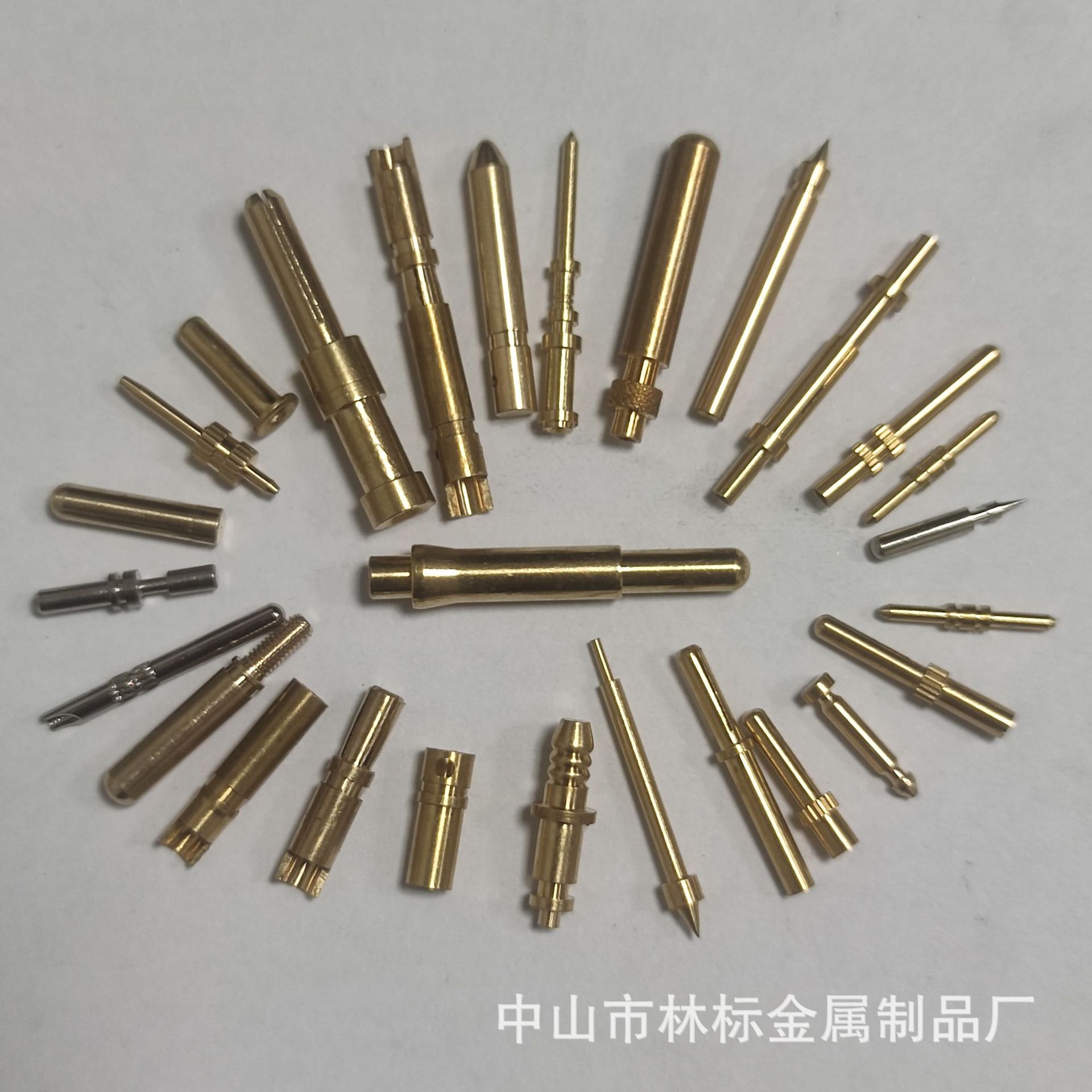 厂家优惠供应黄铜公母导电小铜针拼针插针加工通电性强耐腐连接器