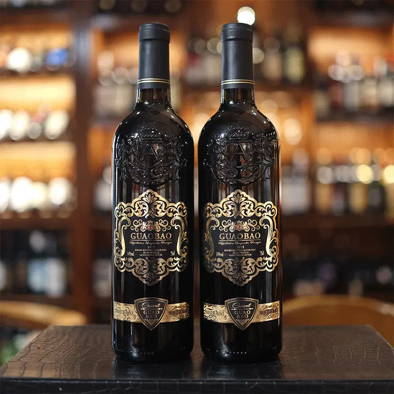 赤霞珠干红葡萄酒 古澳堡红酒整箱干红原装雕花瓶装红酒