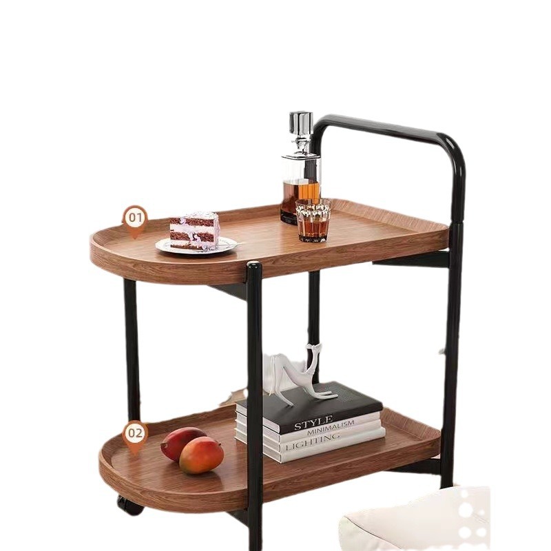 Mini mesa de té móvil, carro pequeño, sofá de la sala de estar, mini mesa pequeña, estante con ruedas, carro de comedor nórdico