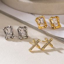 �Ĺ� ŷ����Լͭ��18K�����ʯʮ�ּܼ��ζ���ŮС�ڸ��Űٴ����