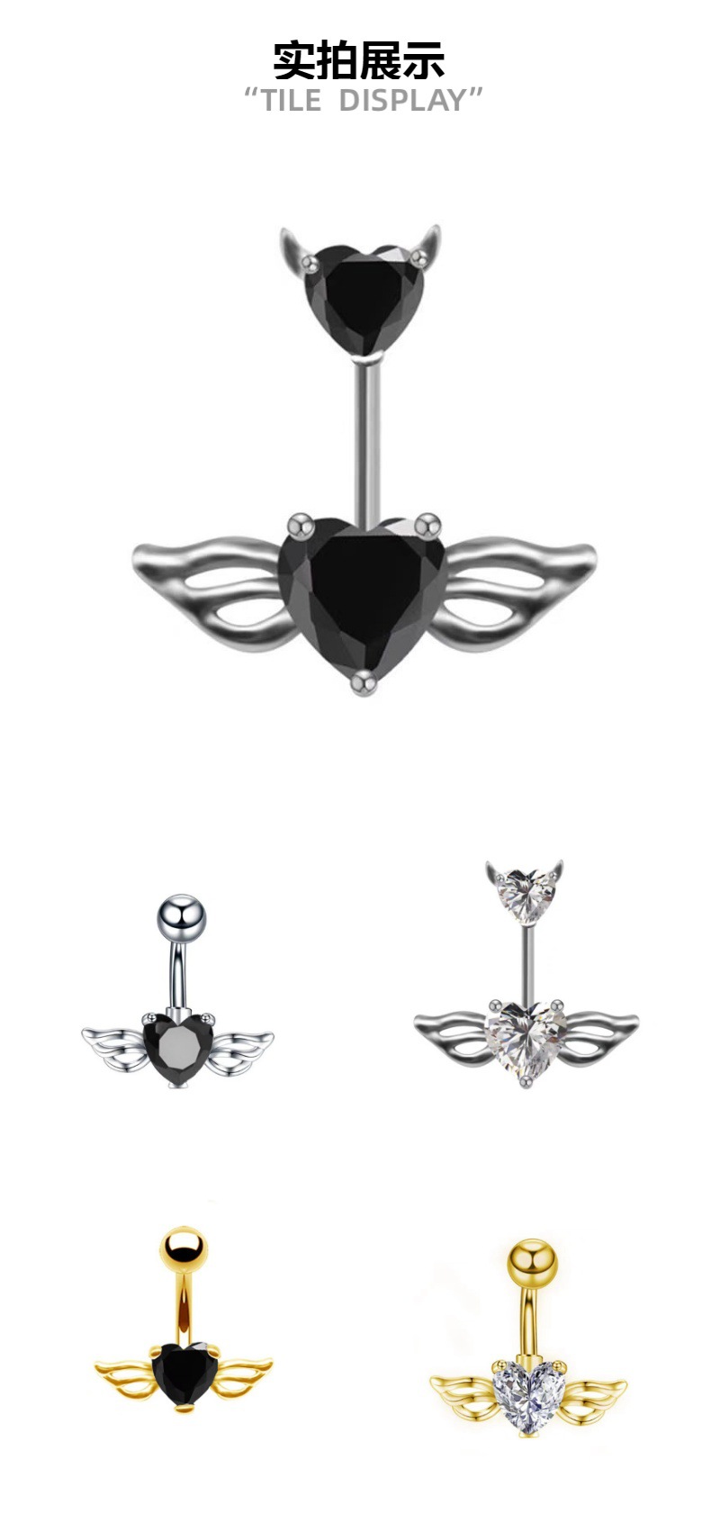 16G labret stud size and finish detail