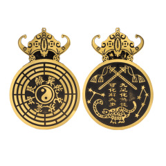 Wholesale brass Nine Stars Bagua Mirror Home Amulet Ornament Lucky Charm for the Year of the Horse