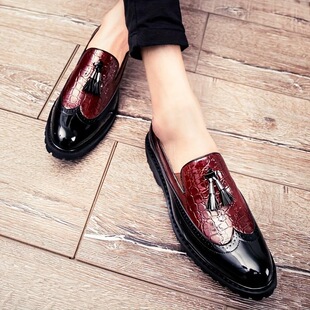 M 30708 Leather Shoes Fashion ����ƤЬ �W���羳���R�d