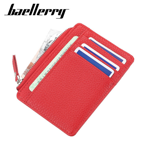 baellerry men's and women's card holder Korean style simple multi-card slot driver's license card holder versatile thin bank card holder