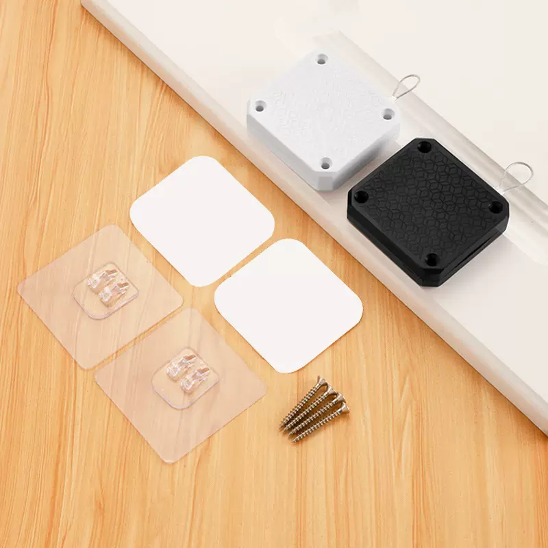 两用家用免打孔拉绳闭门器 推拉门卧室门自动回位简易静音关门器