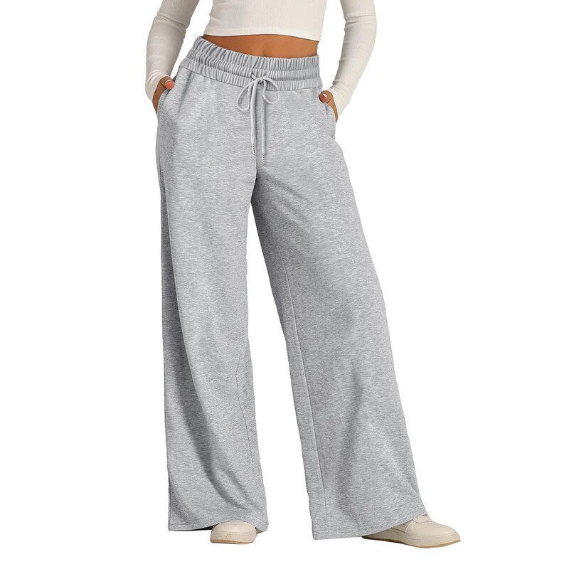 Cross-Border Unisex Thin Wide-Leg Pants for Home, Outdoor, Casual Sports, Jogging, Comfortable, Everyday, Versatile, Trendy