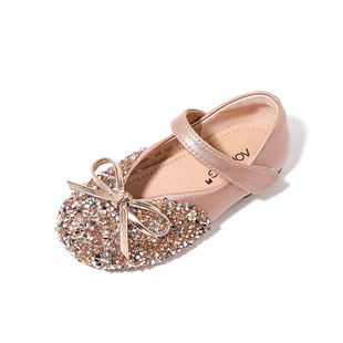 Children's Shoes, Girls' Elsa Princess Soft-Soled Crystal Shoes, Elsa Spring & Fall Leather Shoes, Baby Flats, Girls' Shoes, Dropshipping