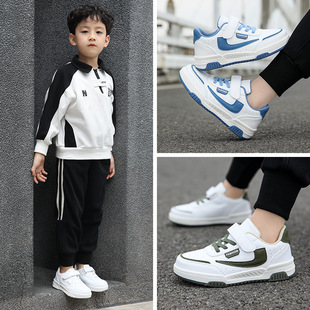 Boys shoes spring and autumn new 2025 leather waterproof large children's casual shoes boys children's sneaker tide wholesale