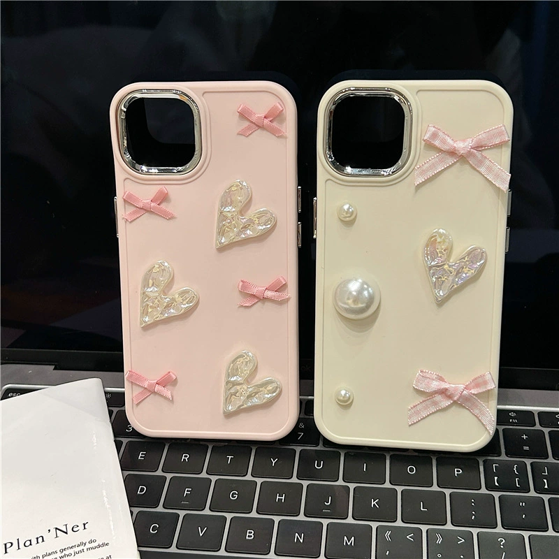 Apple, трехмерно совместимый iPhone 14 с бантом, чехол для телефона, iphone, 13promax