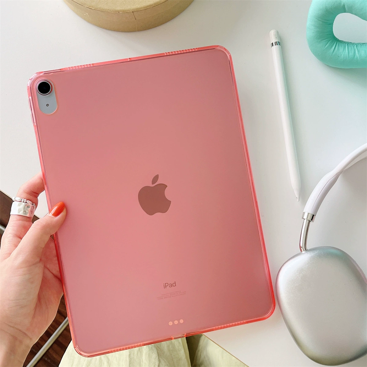Подходит для iPadPro11 защитная крышка акрил 2024 13-дюймовый Air6/5 ощущение кожи 10.2 против падения твёрдый корпус