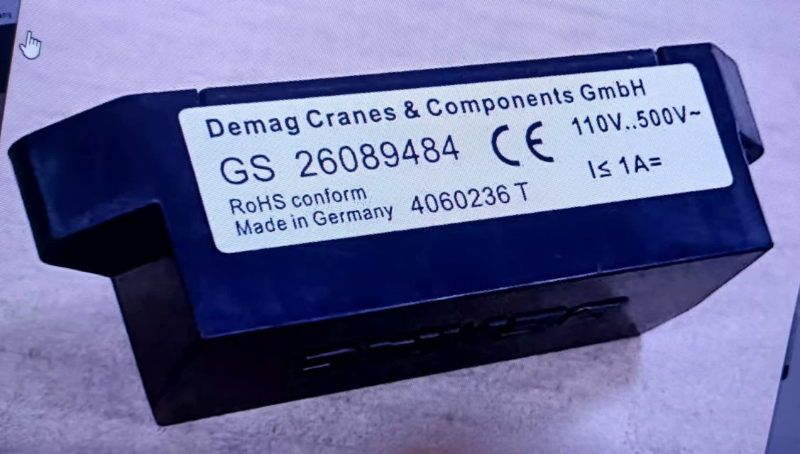ВЫПРЯМИТЕЛЬ DEMAG модуль выпрямителя GS26089484 42В–500В