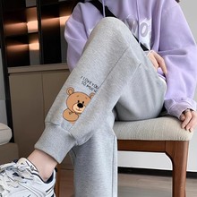 运动裤女春秋季新款宽松休闲哈伦裤大码显瘦小脚卫裤2024新款爆款
