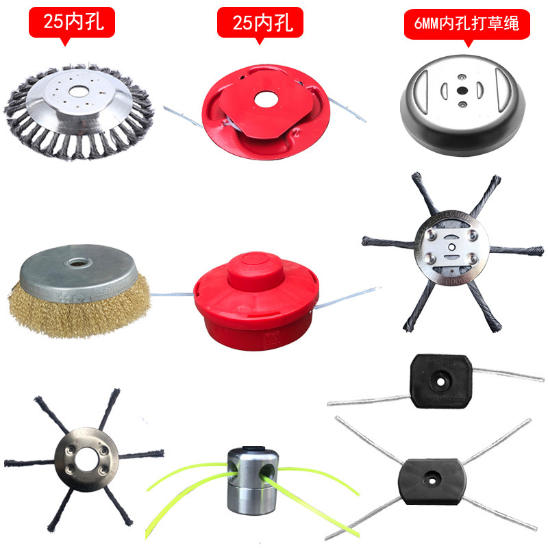 Lawn mower mower mowing line mowing rope weeding brush mower wire twist serrated round square nylon rope accessory wheel