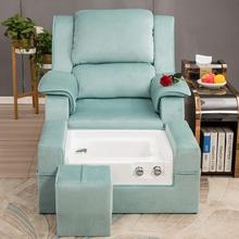 新款帶足浴盆足療沙發躺椅會所養生按摩電動床升降單人美甲沙發椅