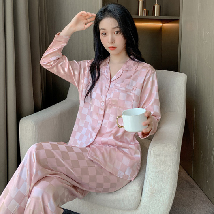 이중 길이#핑크 격자 무늬