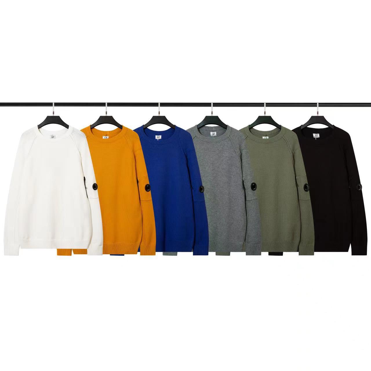 2022秋冬欧美新款  微透镜片男女同款休闲套头圆领针织羊毛衫