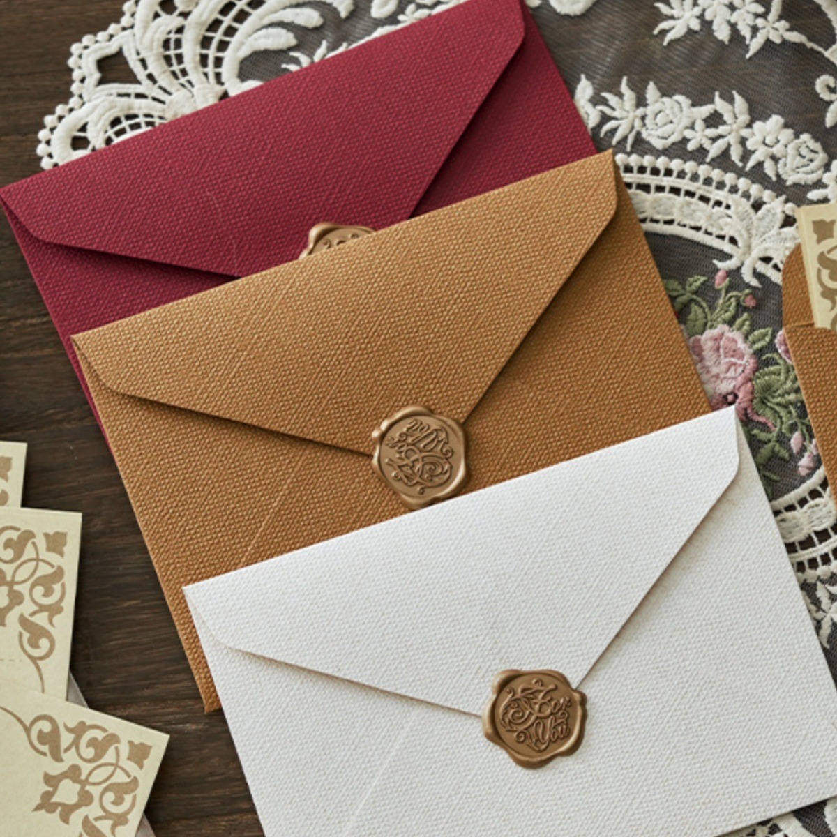 Patrón de lino grueso sobre Carta traje de papel vintage regalo para hombres y mujeres confesión carta de amor papel especial pintura impresión regalo de cumpleaños