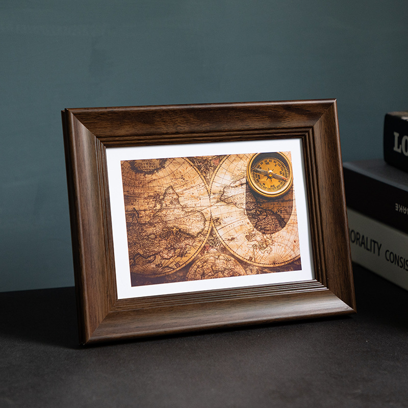 Factory supply American retro photo frame 5 inch 6 inch 7 inch 8 inch 10 inch studio set table wall frame wholesale