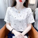 plus size Women's Printed Women's T-shirt Short-sleeved Korean Style 2025 Summer New Arrival Foaming Floral Loose All-match Top