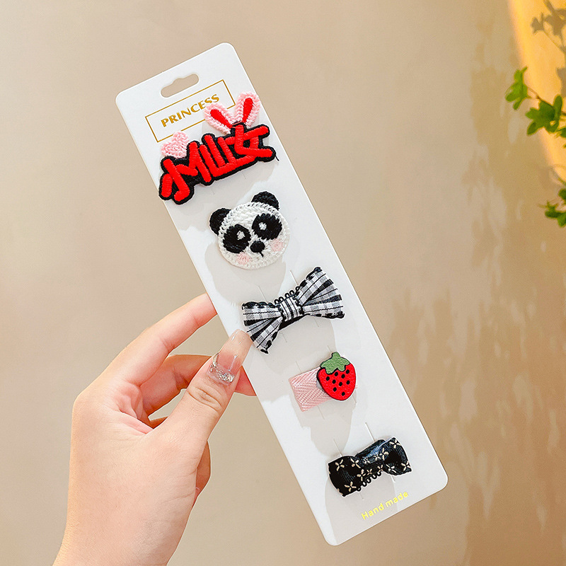 Clip para el cabello de bebé niñita no daña la tarjeta de cabello para niños adorable clip de cabello de mar de supercabel