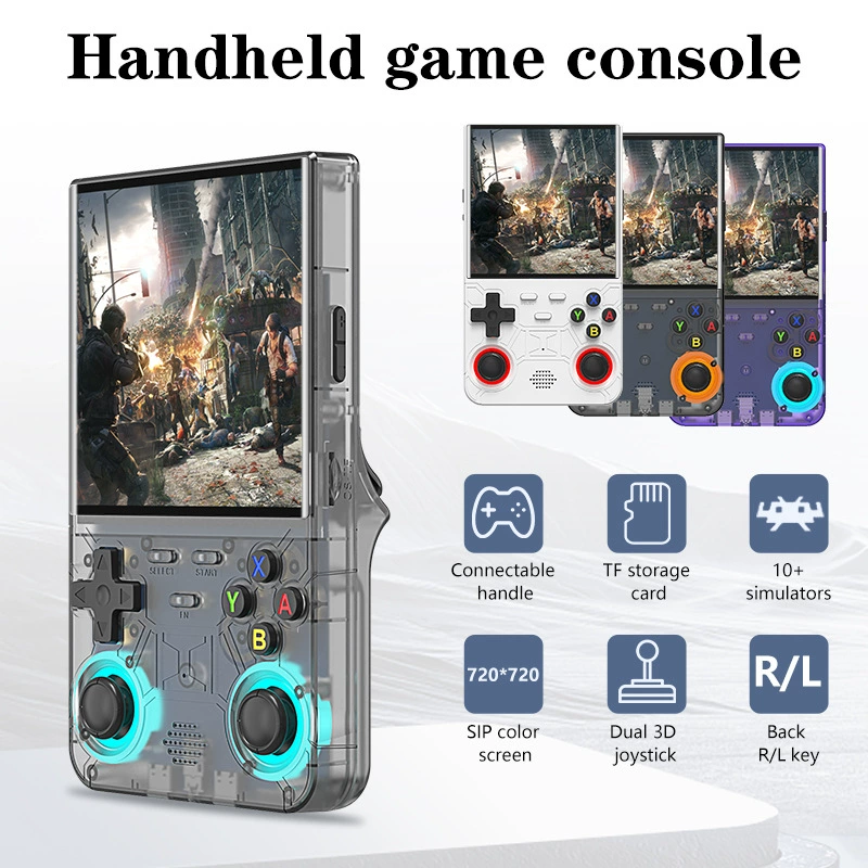 Новая портативная игровая консоль R36 Ultra с открытым исходным кодом, ручная приставка, портативный PSP-стиль ретро GBA/аркадный классический FC