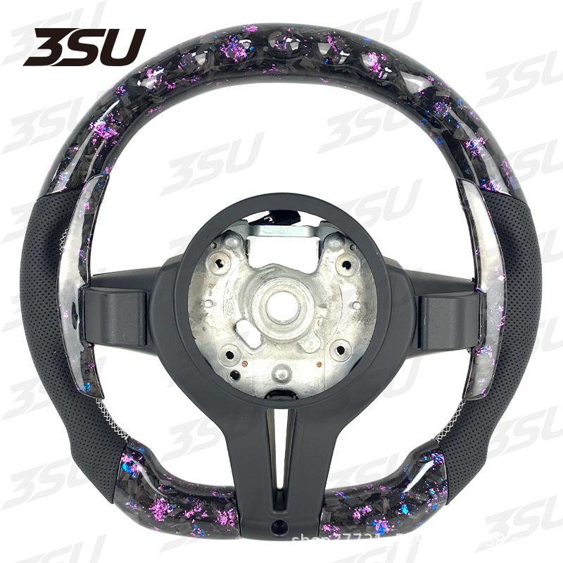 Suitable for Bmw X1X3X4X5X6 T-Shaped Carbon Fiber Steering Wheel Led Display Car Steering Wheel