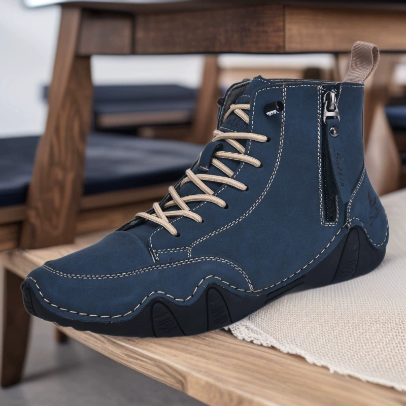 2025 Трансграничный взрыв 48 больших размеров осьминога мужская обувь высокого размера ботинки Martin мужские повседневные короткие ботинки американская парусная обувь