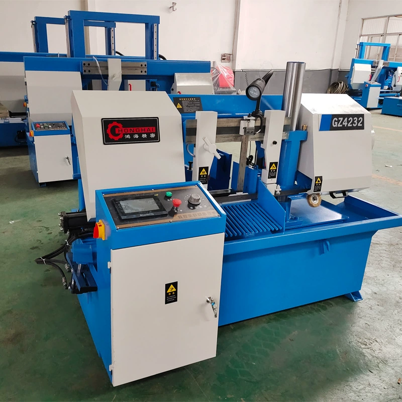 GZ4232 автоматический ЧПУ ленточный пильный станок стальной угловой стальной круглый станок для резки металла