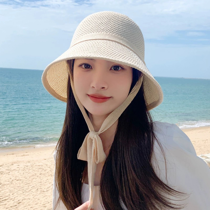 Ribbon basin hat-beige