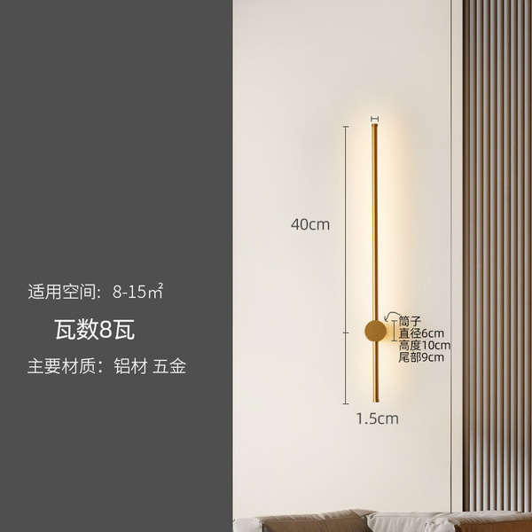 Creative modern and minimalistic sconce for bed for living room