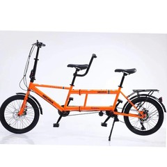 レンタル・レンタル利用可能 20inch 折りたたみ式二人乗り自転車 親子旅行観光自転車2