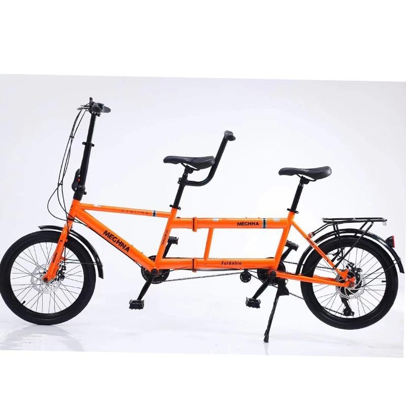 レンタル・レンタル利用可能 20inch 折りたたみ式二人乗り自転車 親子旅行観光自転車2|undefined