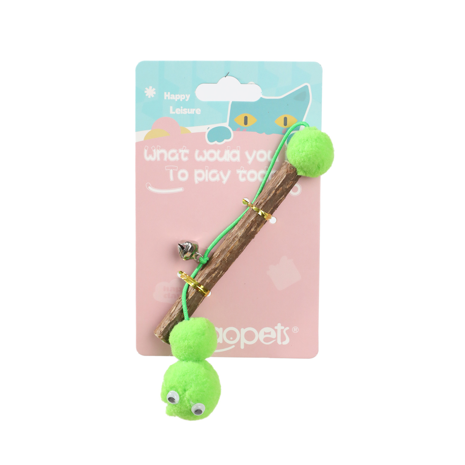 Cat Toys Spot Tarjeta colgante al por mayor Pipitao no puede comer uvas Bola de cebolla dorada Mutian Polygonum Stick Toys
