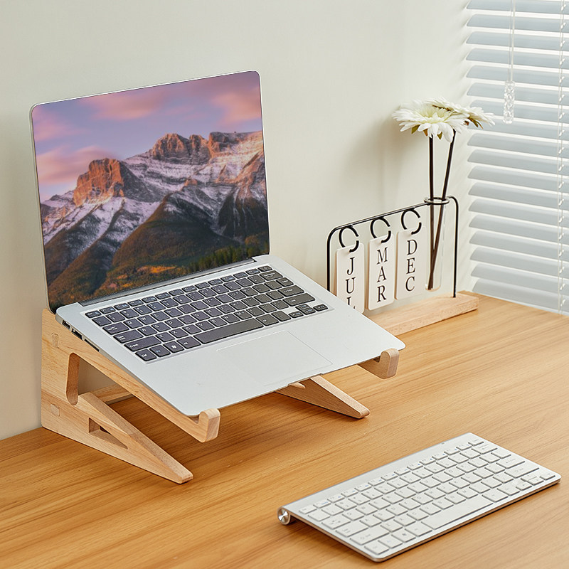 computadora de madera sólida elevación vertical radiante de estación de soporte de juegos portátil multifuncional tabla portátil