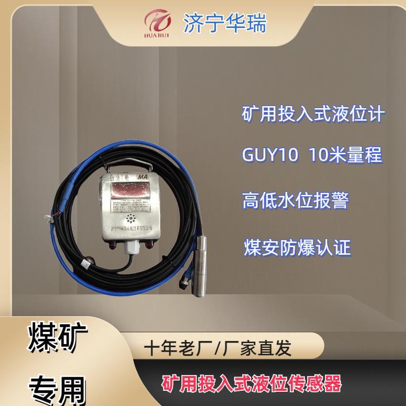 GUY10(A)不锈钢投入式液位计静压式水位传感器液位变送器RS485