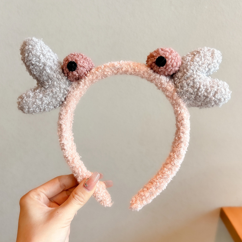 Cute pelúcia lavado facial correa de cabello para mujeres 2025 nuevo tipo de máscara especial para el cabello de maquillaje atar cabello correa de cabello